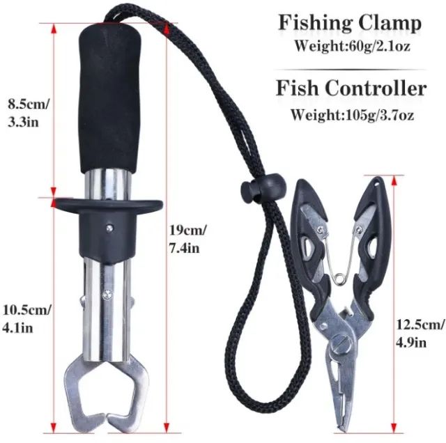 Kit com 02 Alicates Novos Para Pesca em Aço Inox - Foto 3