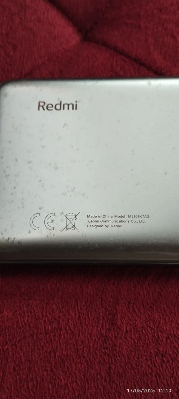 celular "Redmi Note 10" (modelo M2101K7AG) usado, mas tudo funcionando - Foto 2