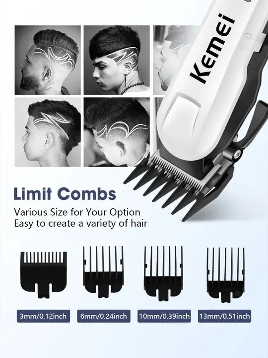 Máquina de Corte Profissional Kemei KM-803A - Foto 4
