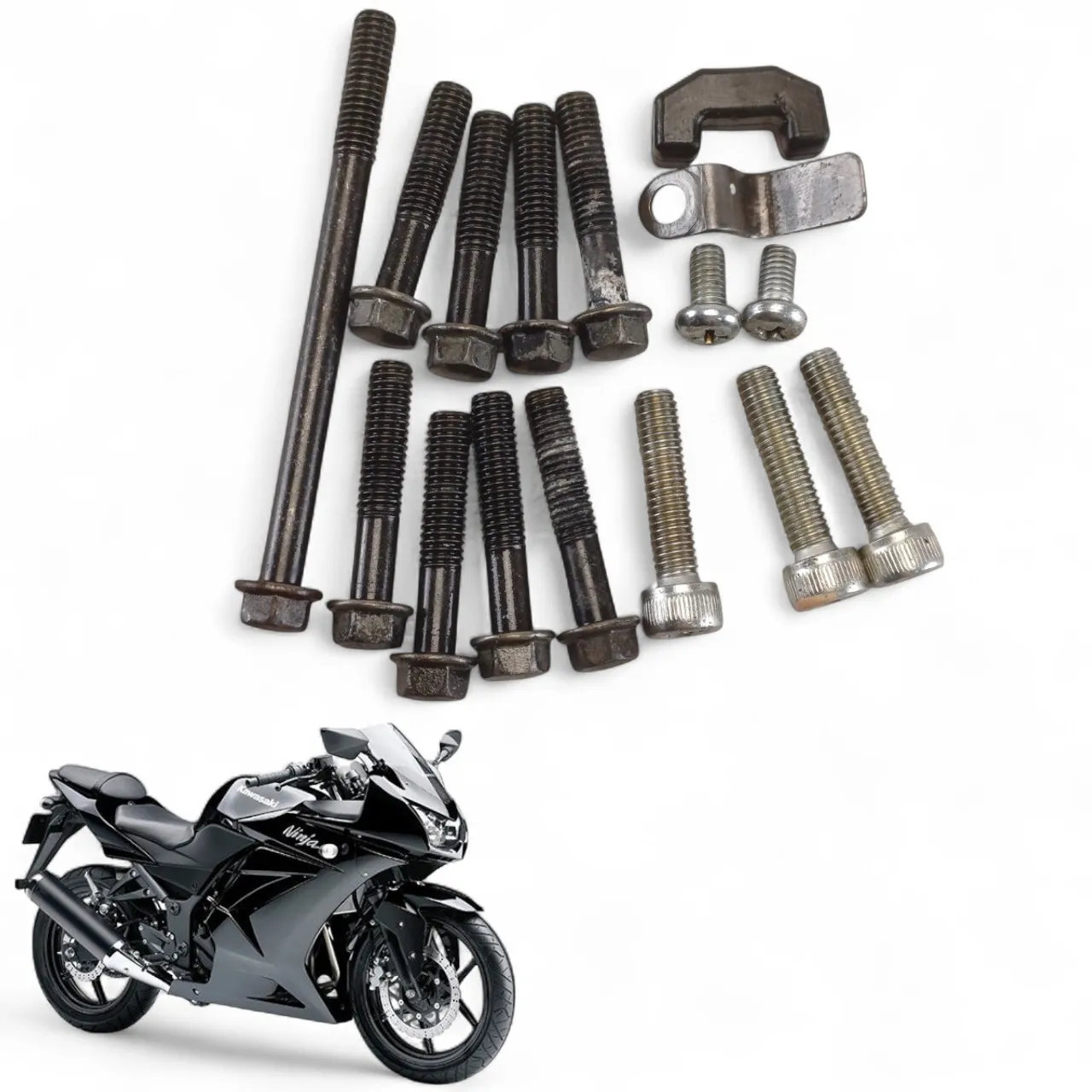 Kit Parafuso Tampa Esquerda Motor Kawasaki Ninja 250 R 2009