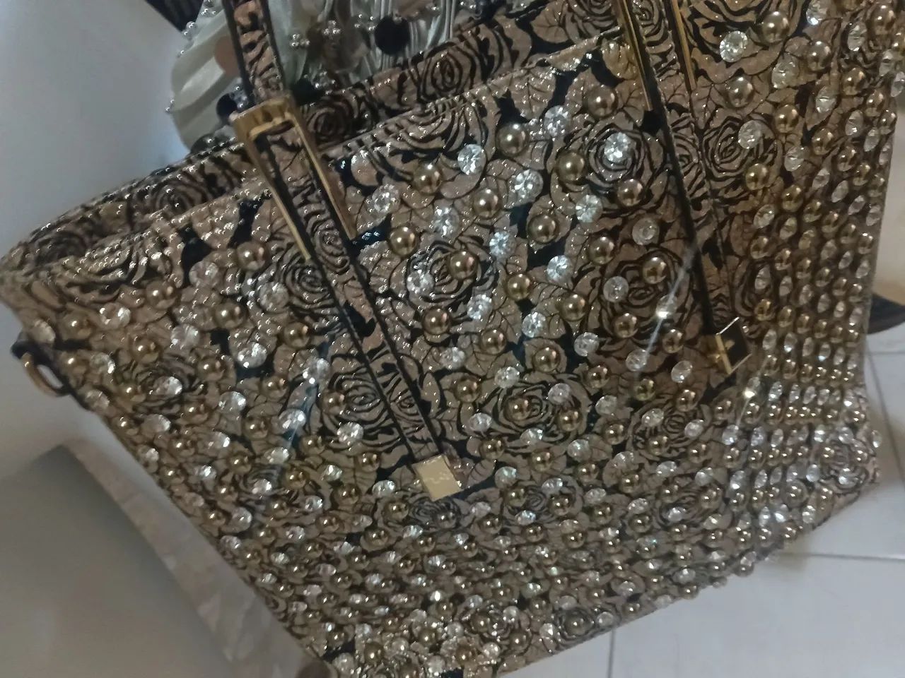 Bolsa com pedraria  - Foto 3