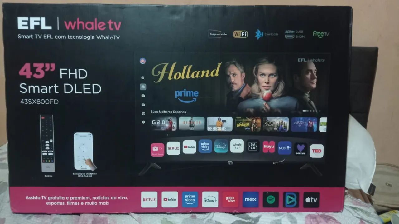 TV 43 polegadas na caixa nova  - Foto 3