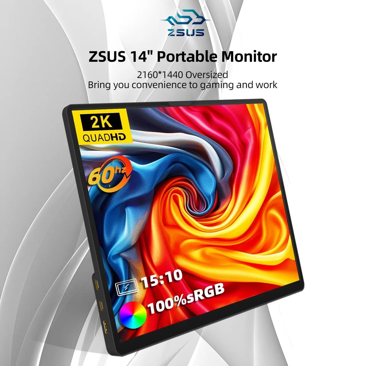 Tela secundária 14 polegadas QUAD-HD 60hz IPS  - Foto 3