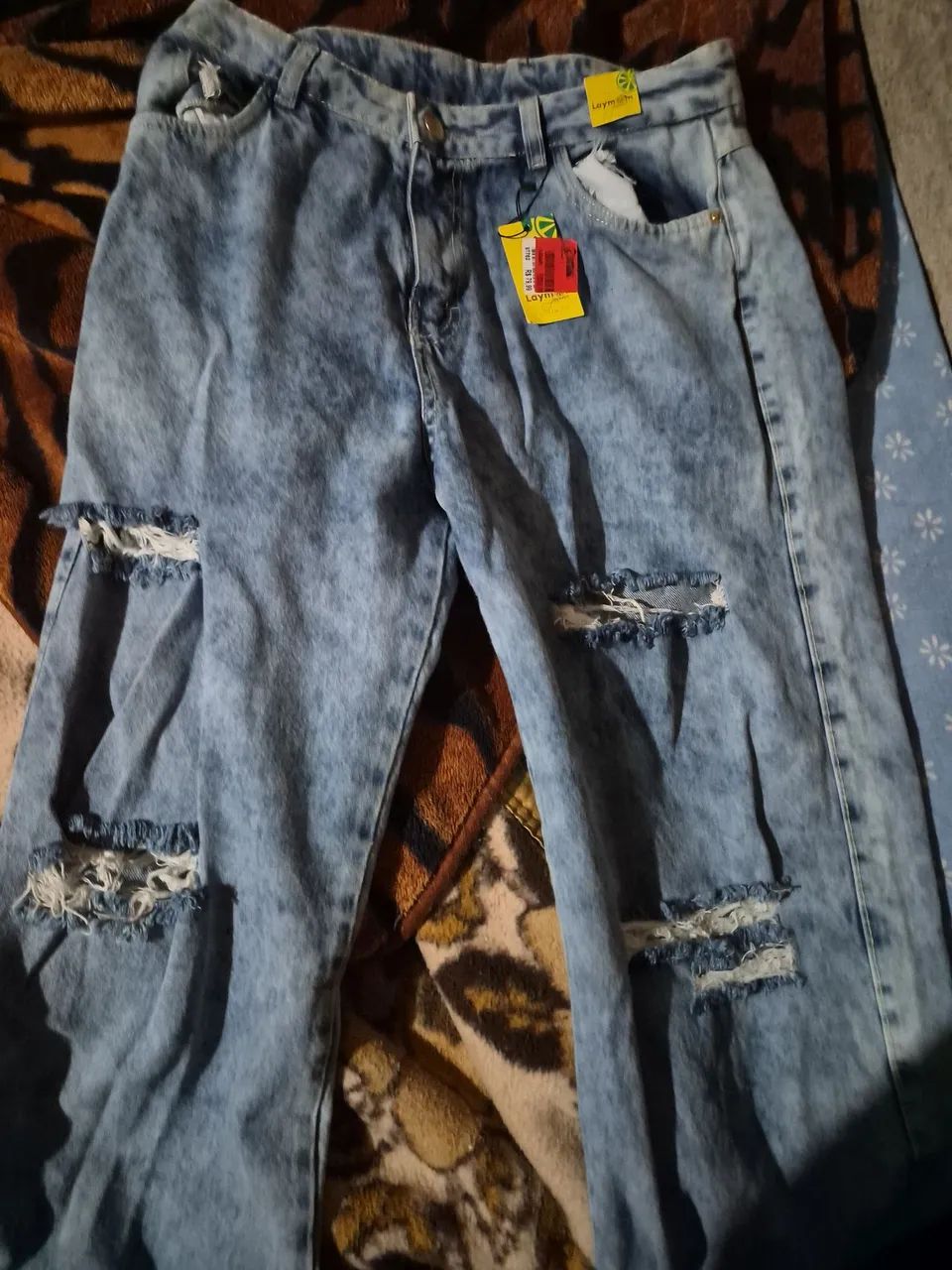 calça jeans feminina lavagem clara 44