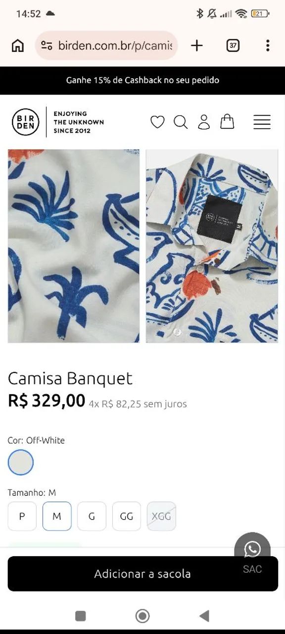 Camisa Birden M - Foto 3