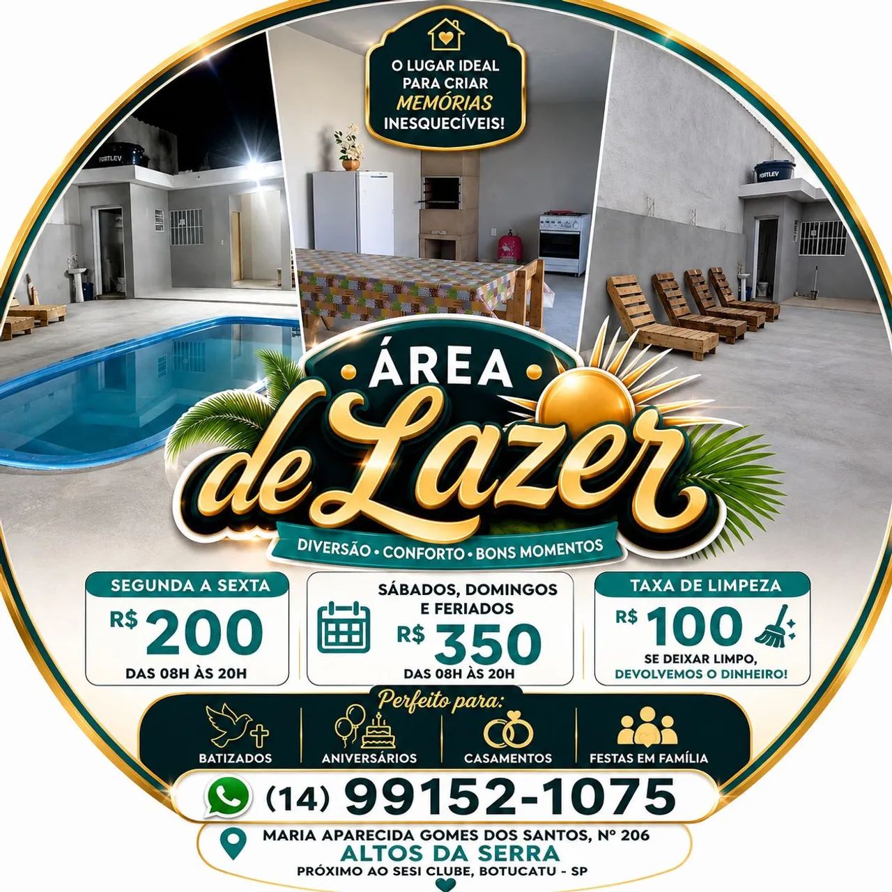 Área de lazer altos da serra Botucatu 