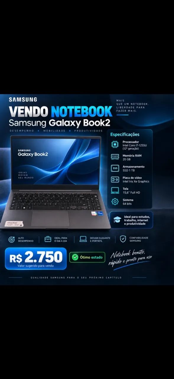 Notebook Samsung book 2 - Foto 3