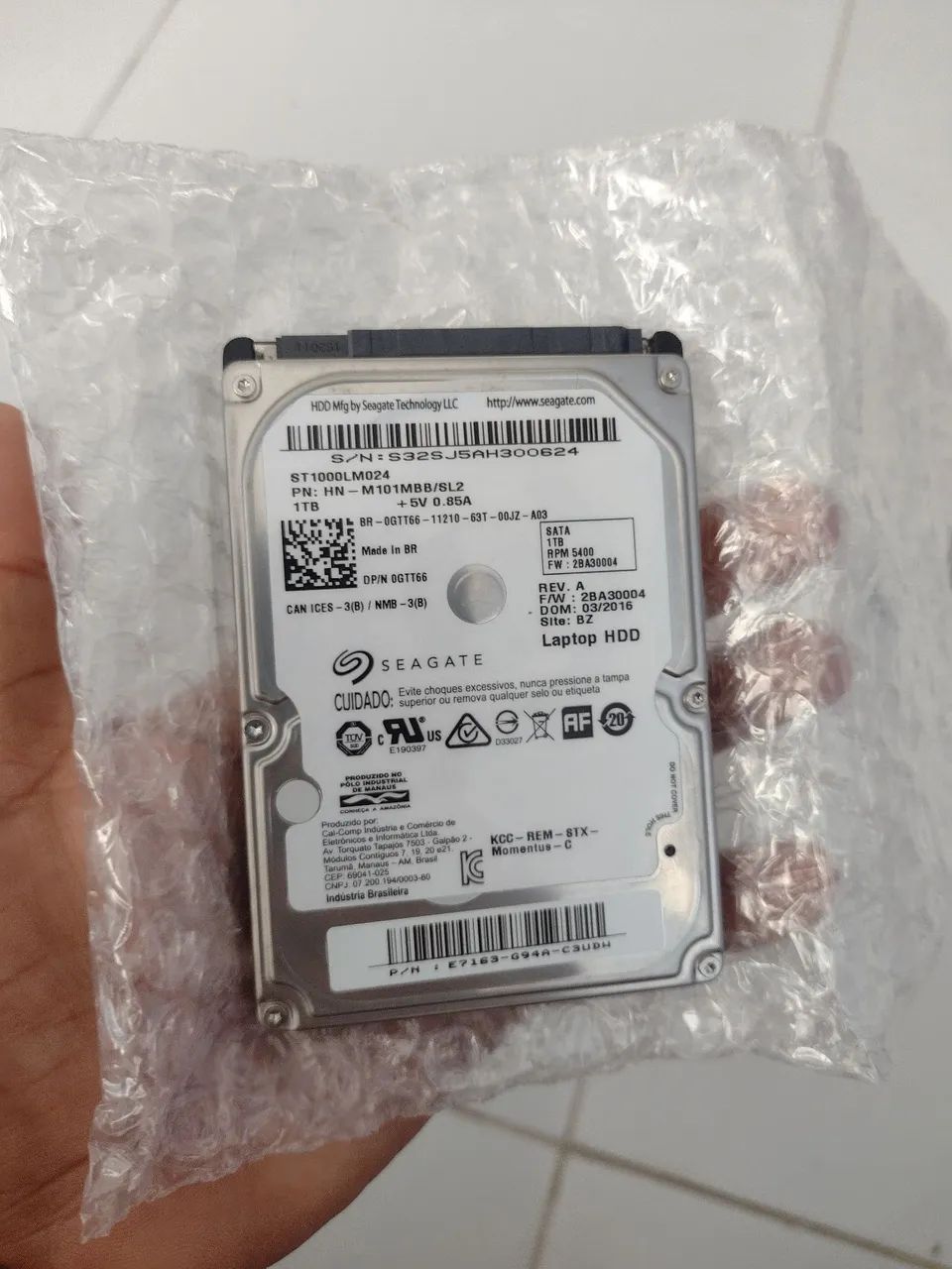 HD notebook 1TB 