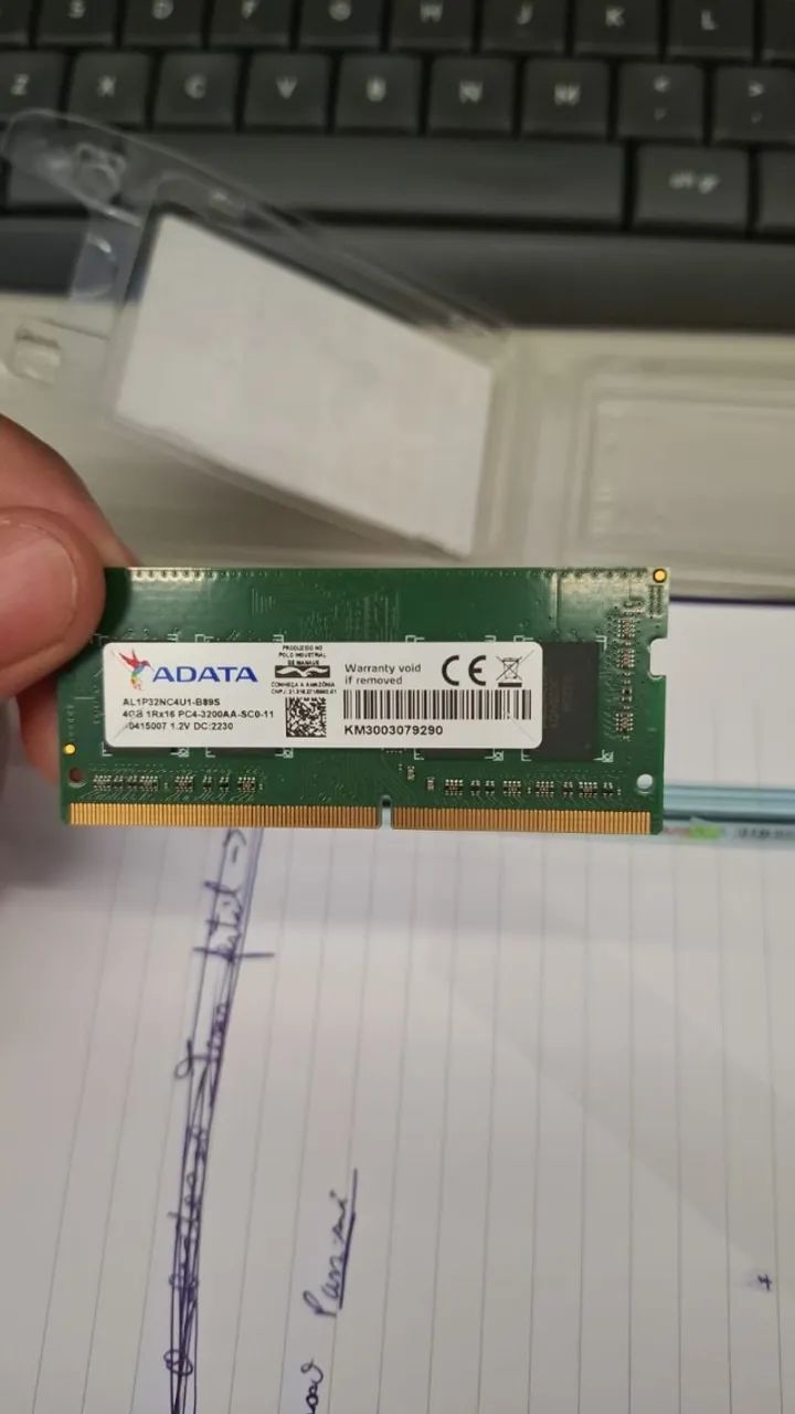 Memória RAM Notebook ADATA 4GB DDR4 3200MHz Original - Foto 2