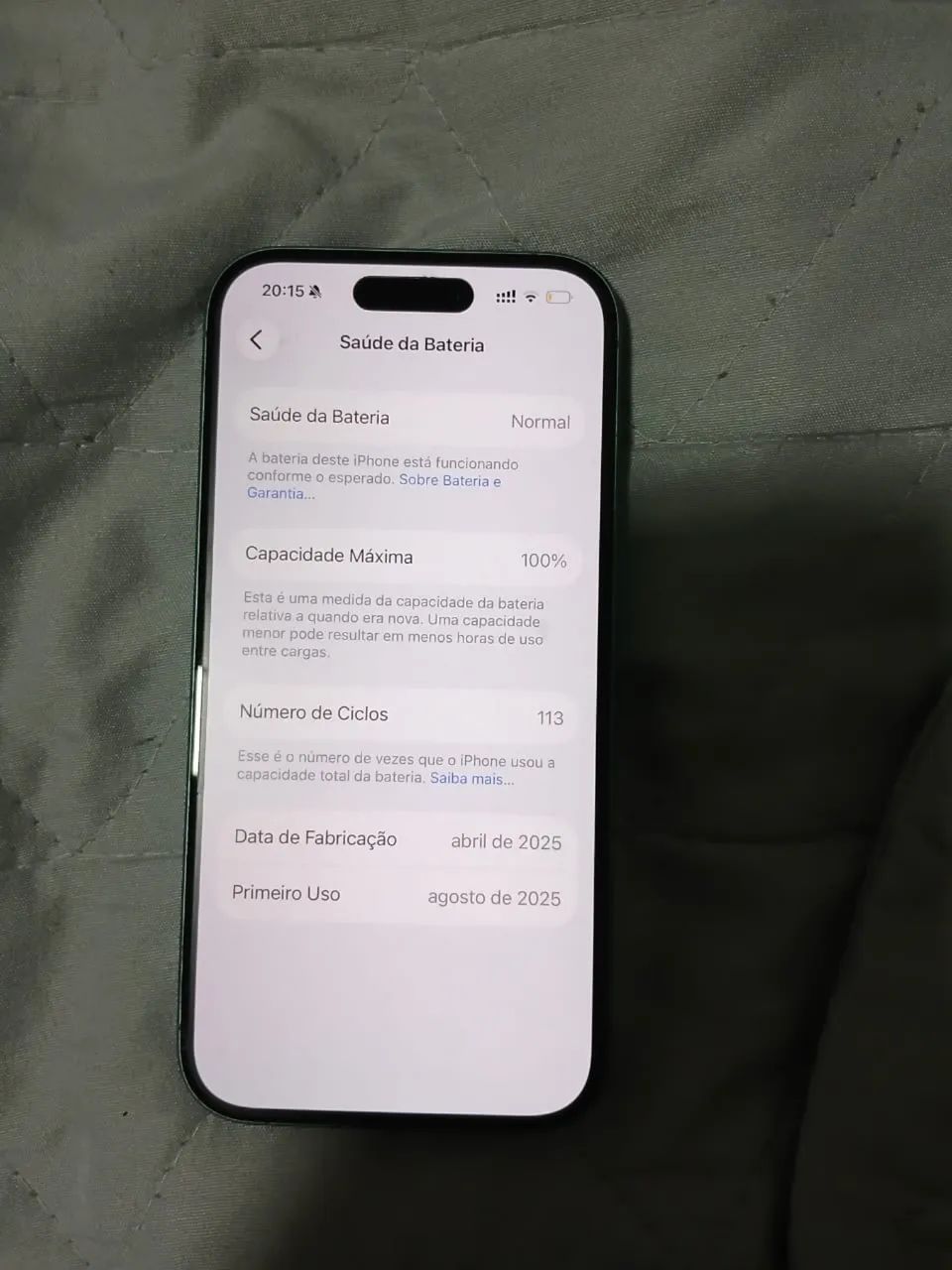 iPhone 16 128g. 5 meses de uso e saúde da bateria 100%. Com nota fiscal. - Foto 2