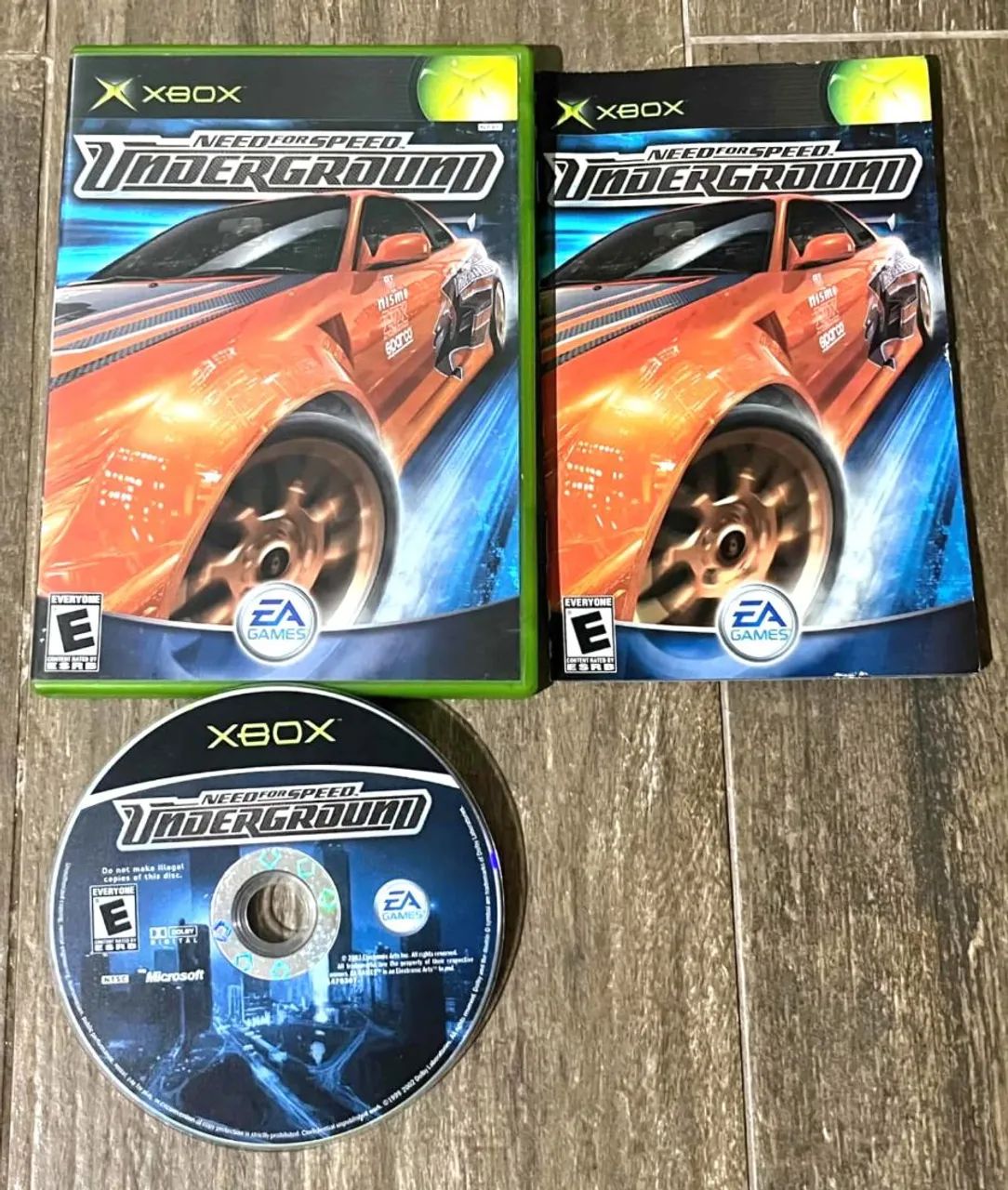NEED FOR SPEED UNDERGROUND XBOX CLASSICO ORIGINAL 