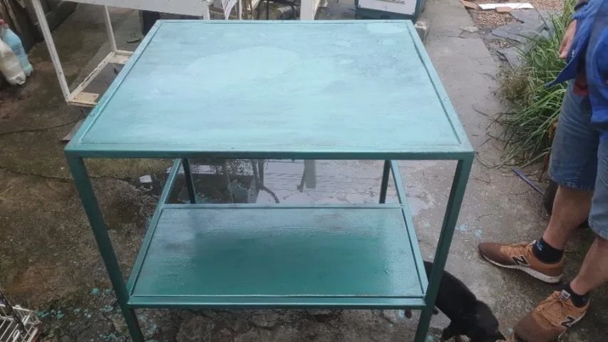 Mesa de ferro bancada de metalon 