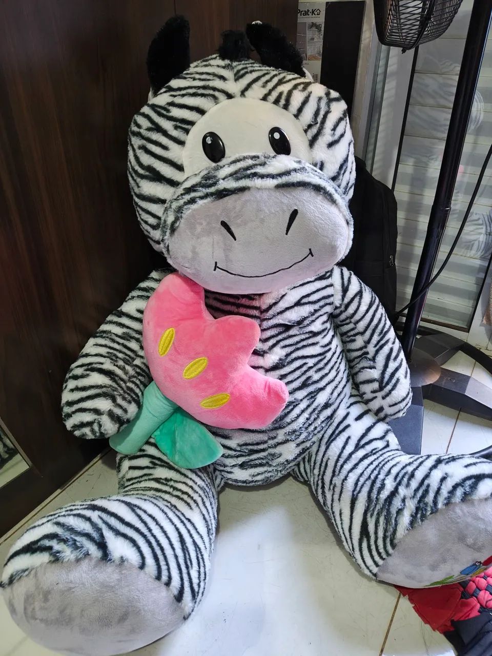 Zebra pelúcia grande