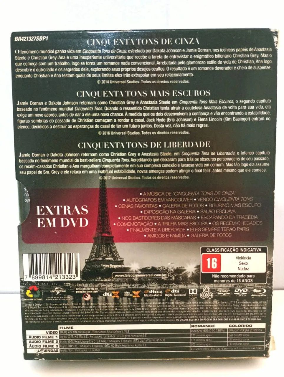 Blu-ray coleção completa cinquenta tons 6 discos. - Foto 5