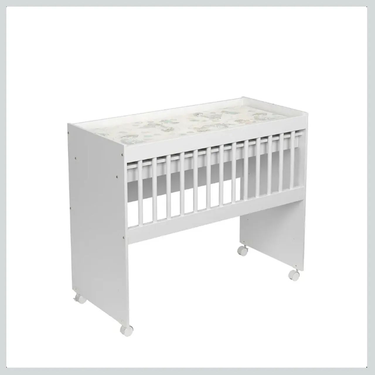 Mini berço versatil com colchão em MDF  - Foto 2