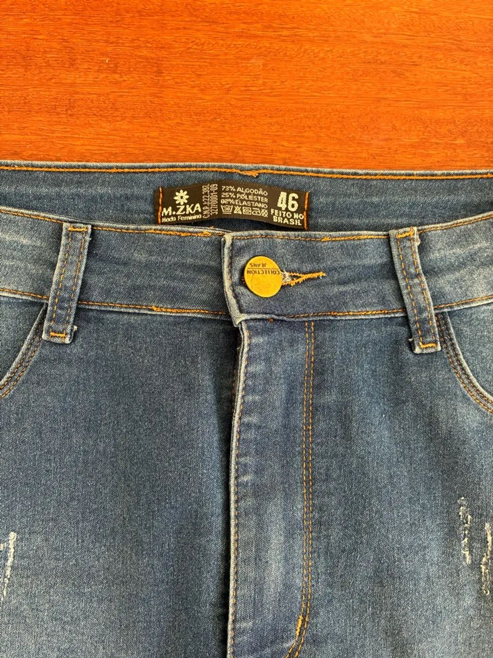Saia jeans feminina - Foto 2