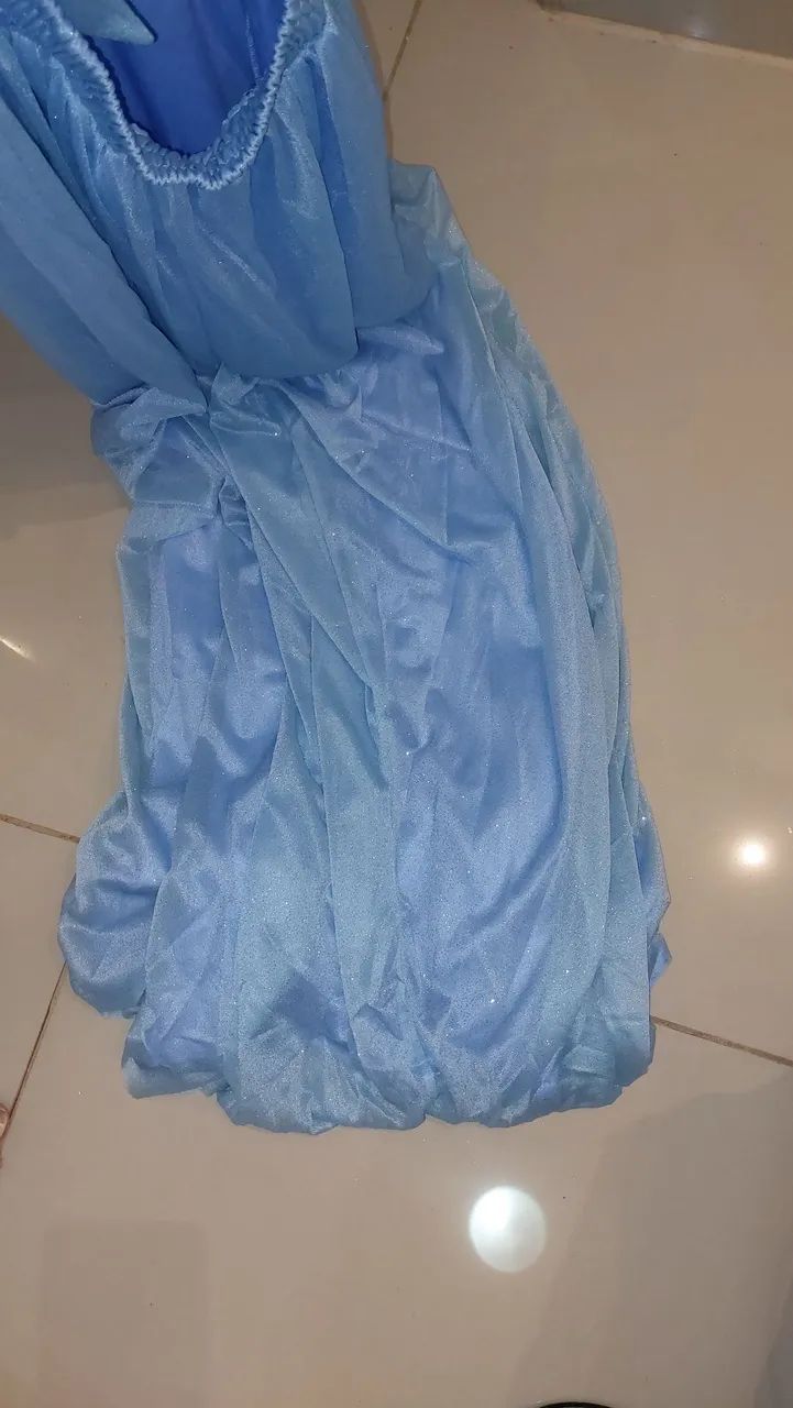 Vestido madrinha azul bebê. - Foto 4