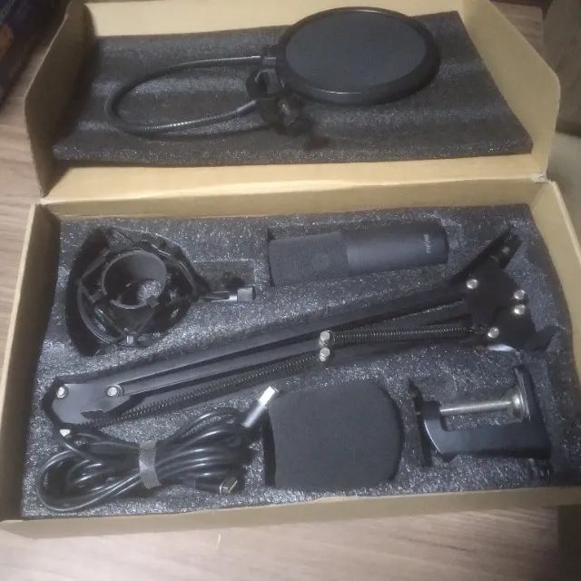 Microfone FIFINE Profissional + Braço Articulado | Novo | Kit Completo