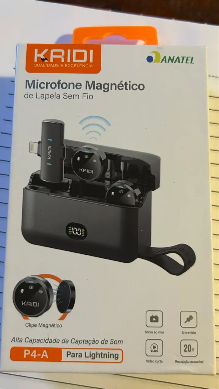 Microfone de lapela  - Foto 2