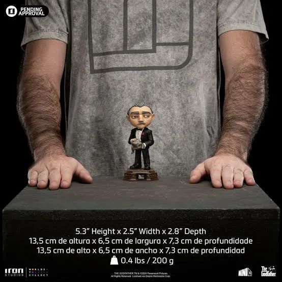 Estátua Don Corleone - O Poderoso Chefão - MiniCo - Iron Studios - Foto 3