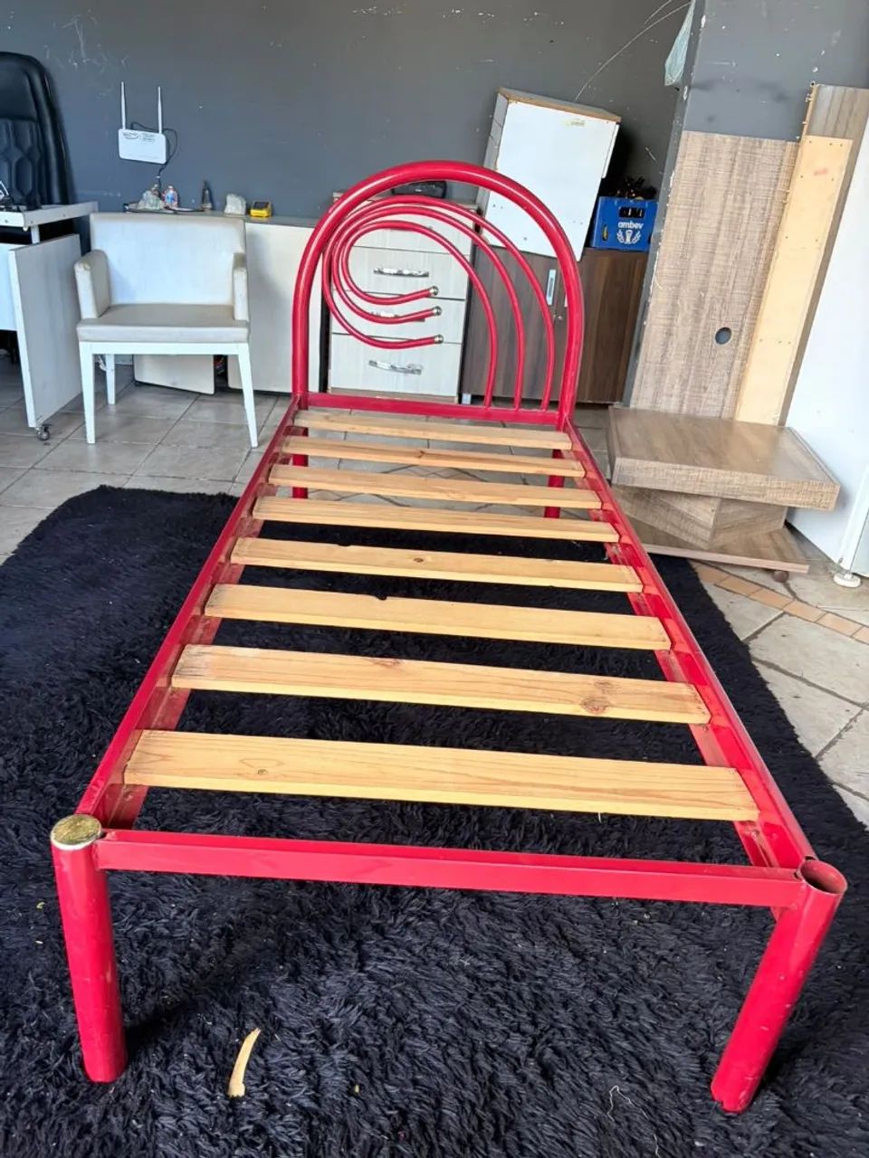 Cama tubular usada porém conservada ((ENTREGO GRATIS)) - Foto 2