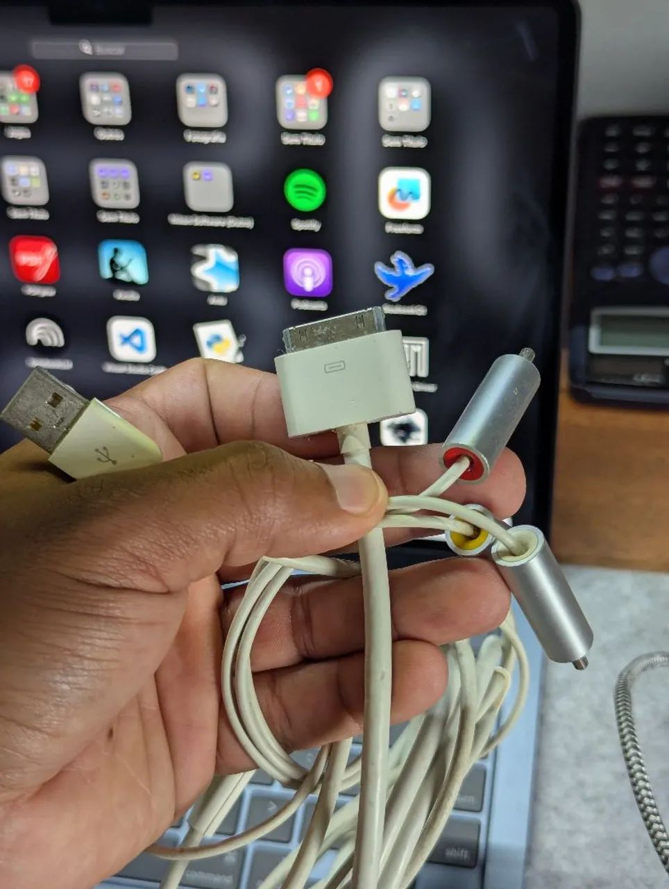 Cabo AV Composto original Apple 30 pinos 