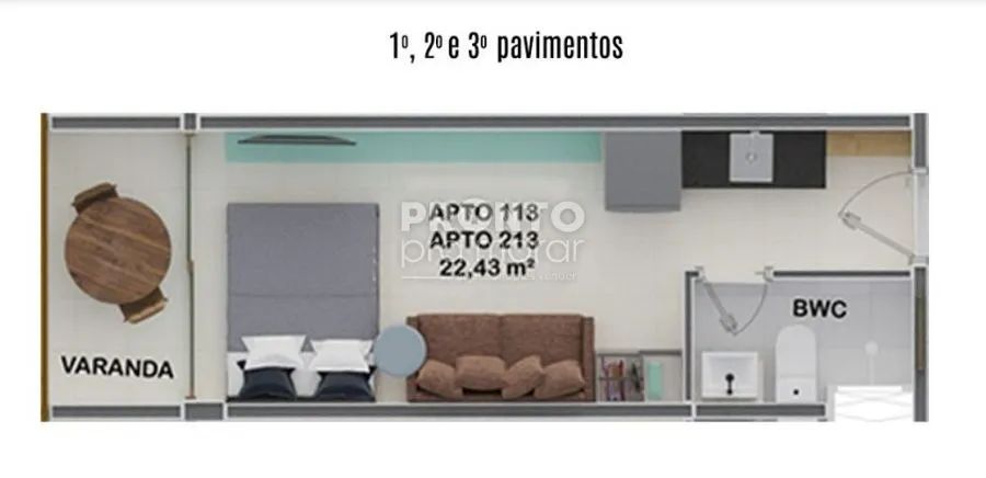 Apartamento com 1 quarto em Tamandaré - Foto 2