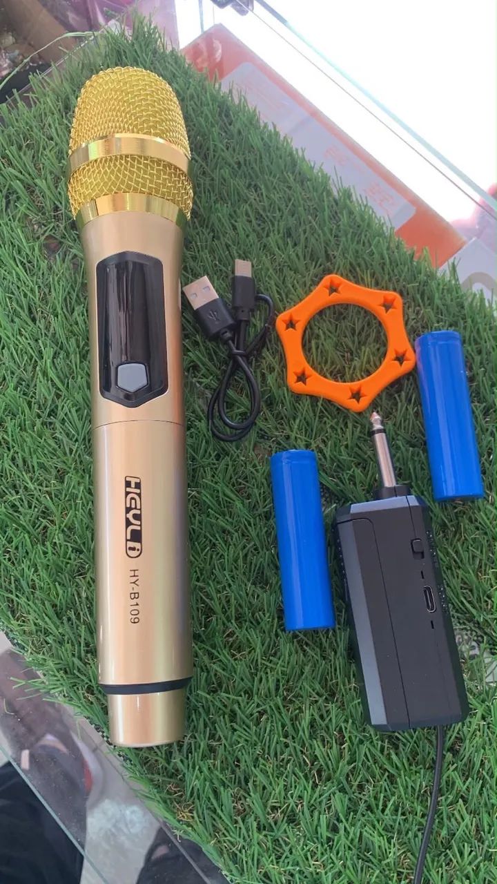Microfone sem fio profissional para karaokê igrejas - Foto 3