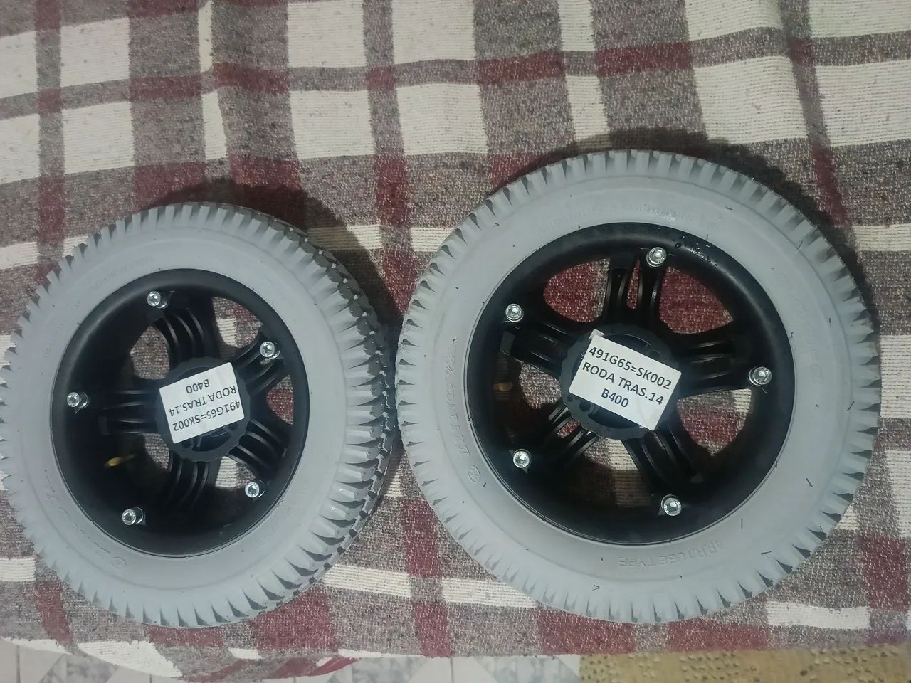 Kit de rodas de cadeira B400 rodas dianteiras e traseiras 