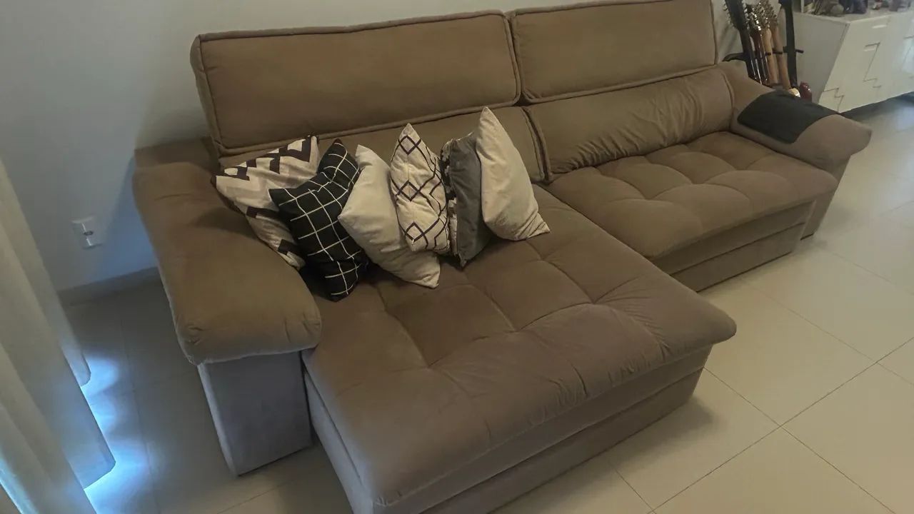 Sofá retrátil 2,90 lindo - Foto 3