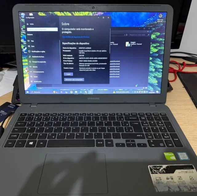 Notebook Samsung Expert X40 | Intel Core i5 | 8 GB RAM | SSD + HD 1 TB | GeForce