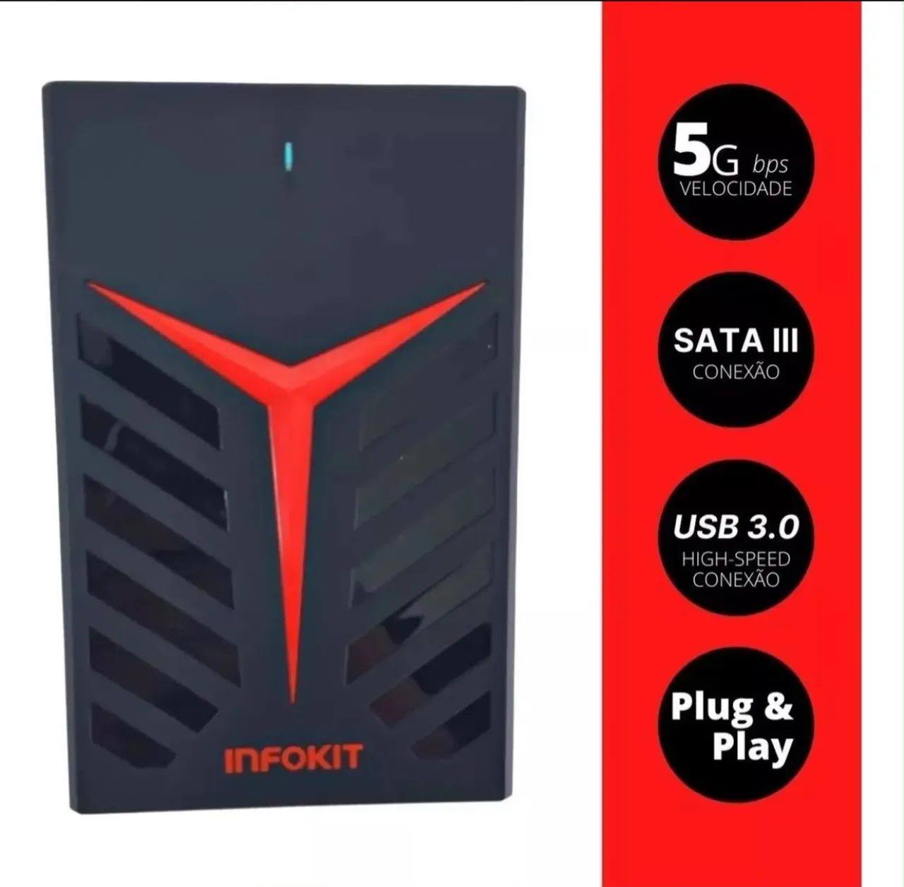 HD Externo 500GB - USB 3.0 - Foto 3