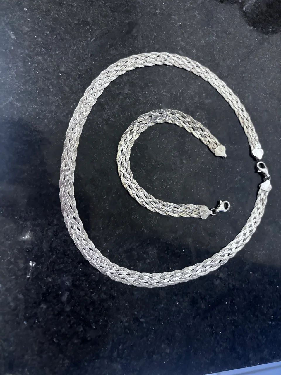 Colar em prata 925 + pulseira em prata 925 - Foto 3