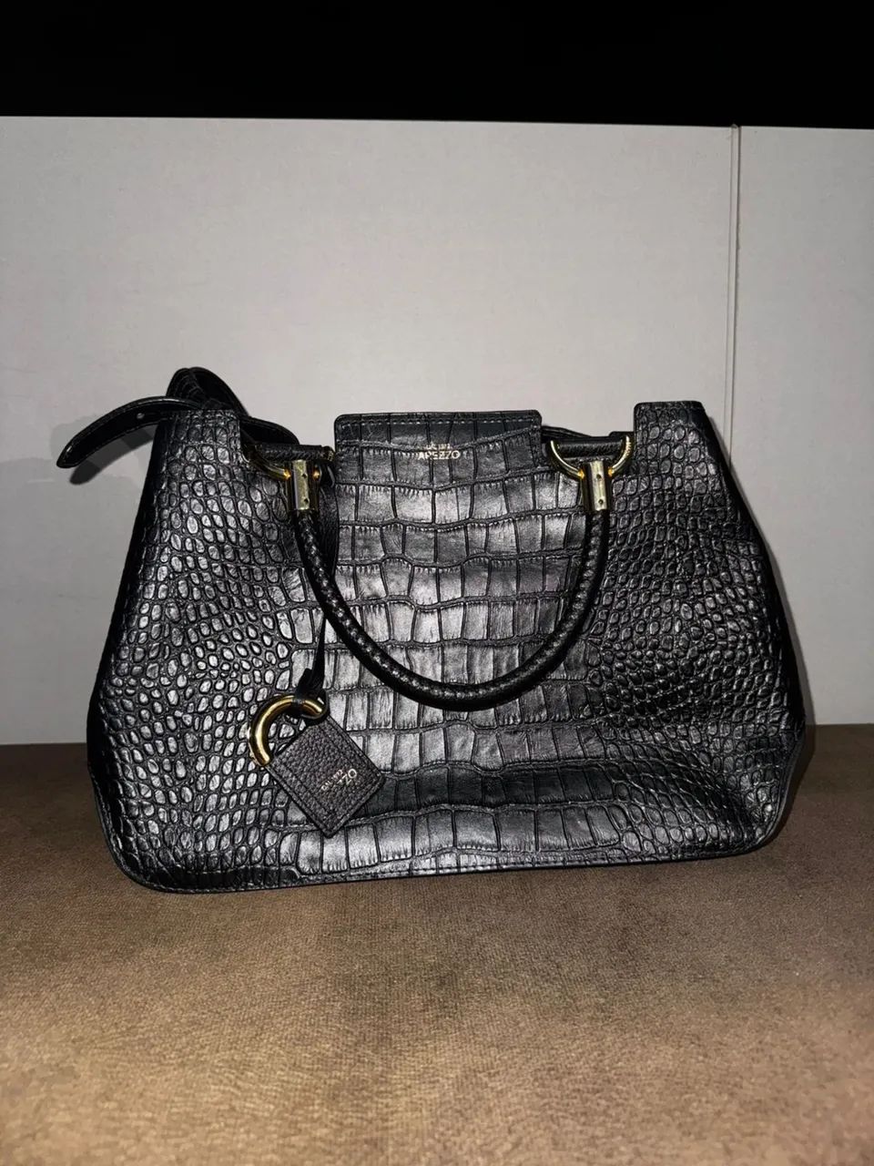 Linda bolsa Arezzo couro crocodilo  - Foto 4