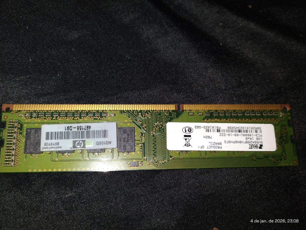 4 memórias ram de 1GB DDR3. - Foto 2