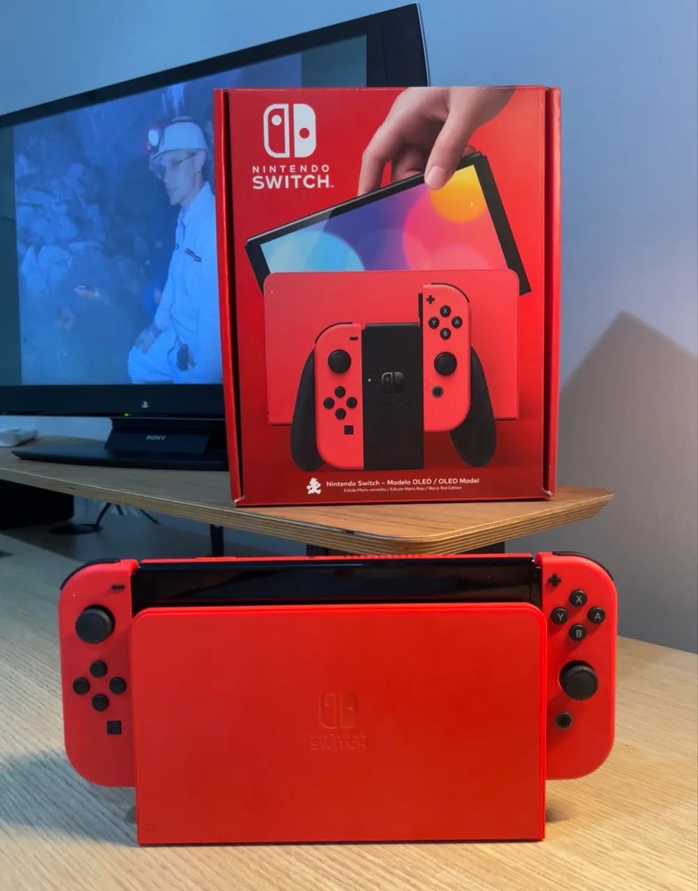 Nintendo Switch Oled - Vermelho - Edição Mário - Foto 3