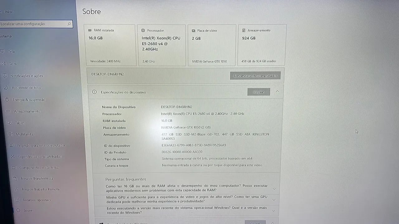 Gabinete, placa de vídeo, fonte, processador, memória RAM, SSD  - Foto 2