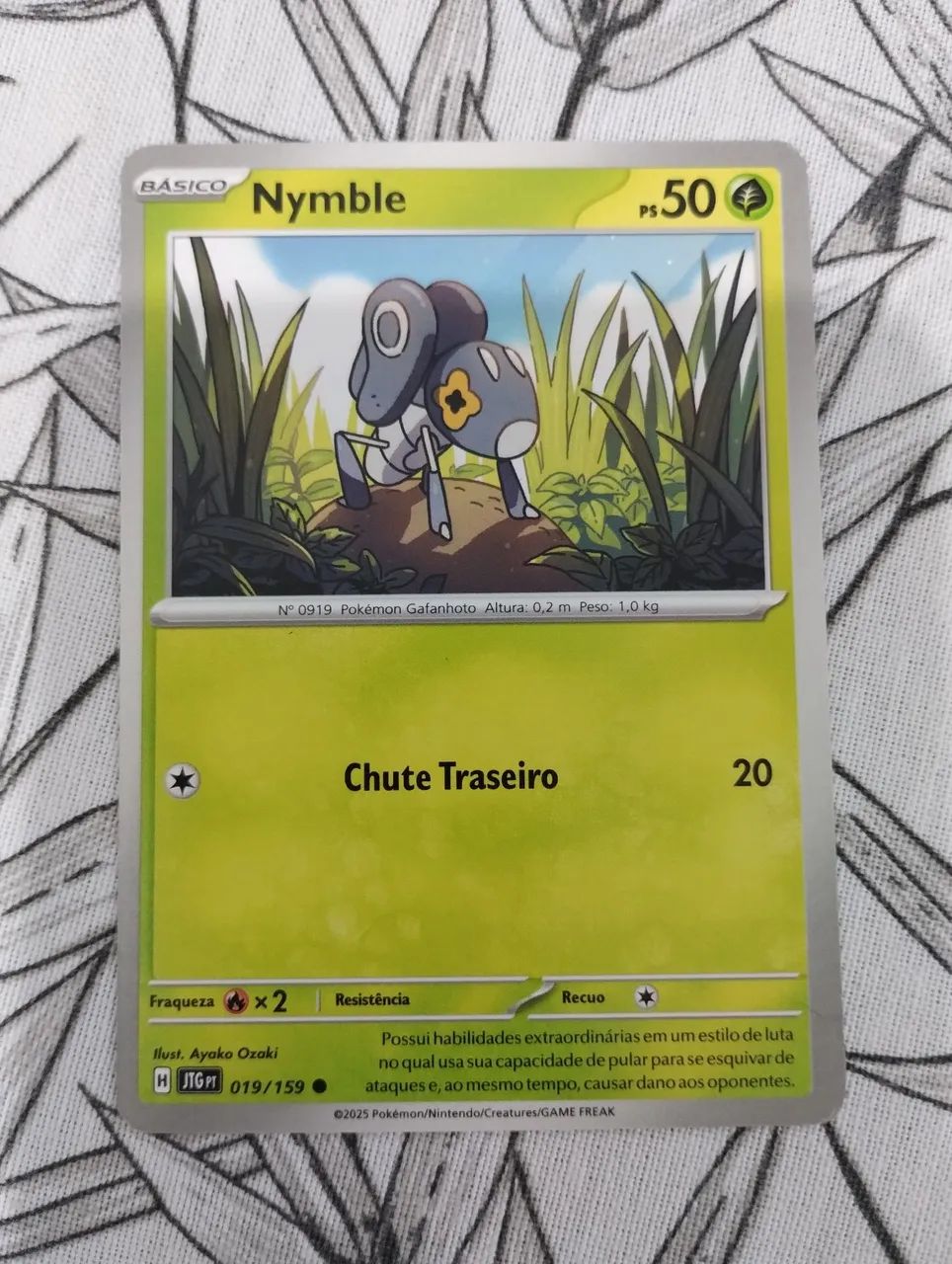 Carta Pokémon Nymble Amigos de Jornada