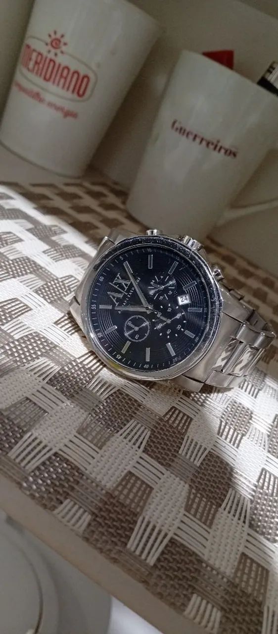 Vendo ou troco relógio Armani Exchange troco em tv . - Foto 2