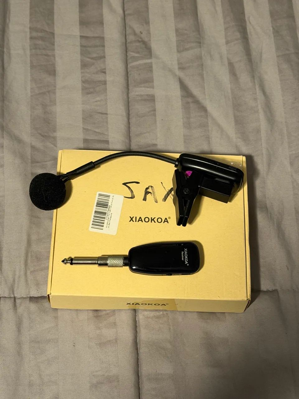 Microfone Sem Fio Instrumento Musical Sopro Sax Profissional