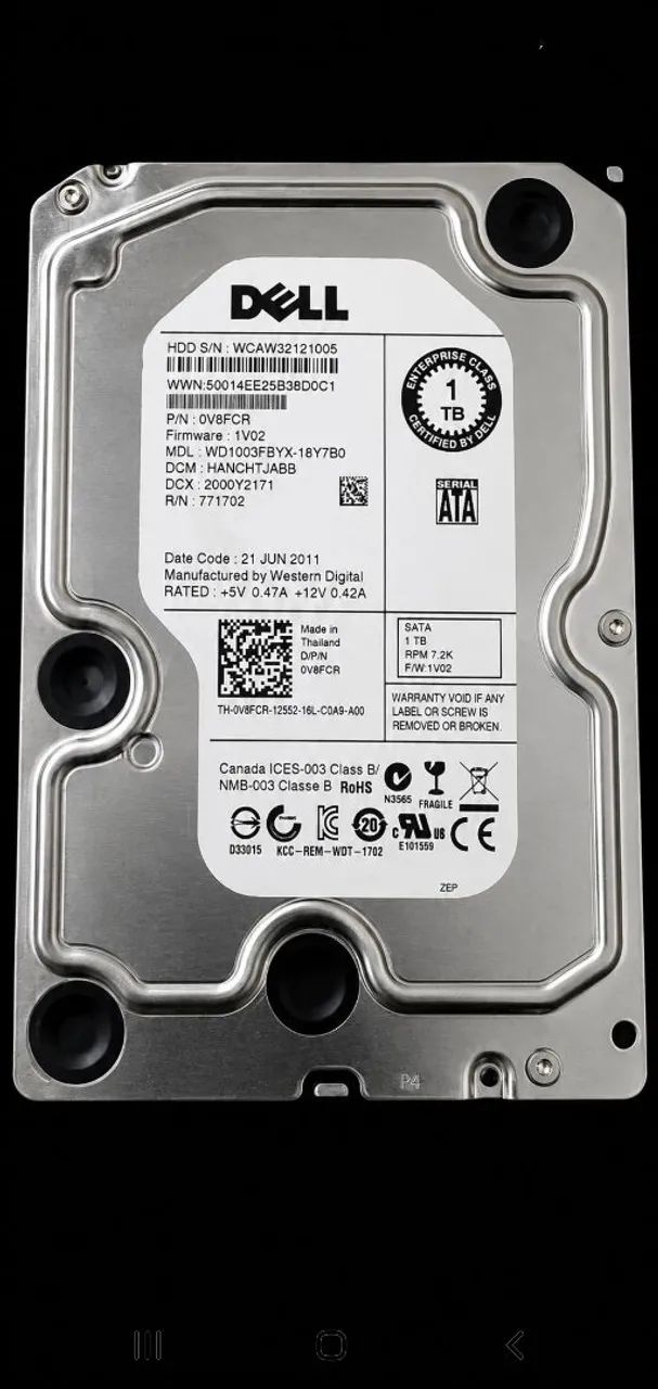 HD DELL ENTERPRISE CLASS 1 TB