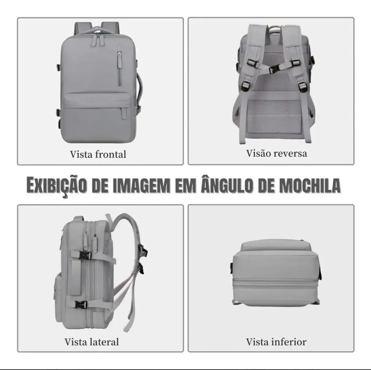 Mochila 17 Litros Prova Dagua Cinza - Foto 5