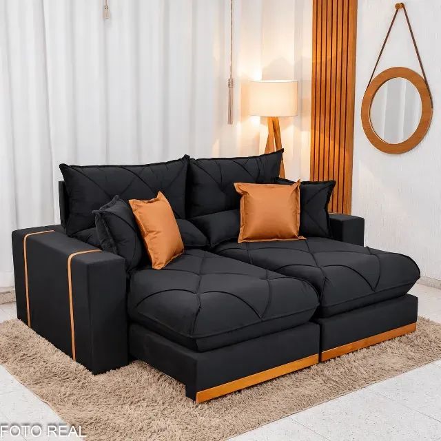 sala sofa retratil e reclinavel 