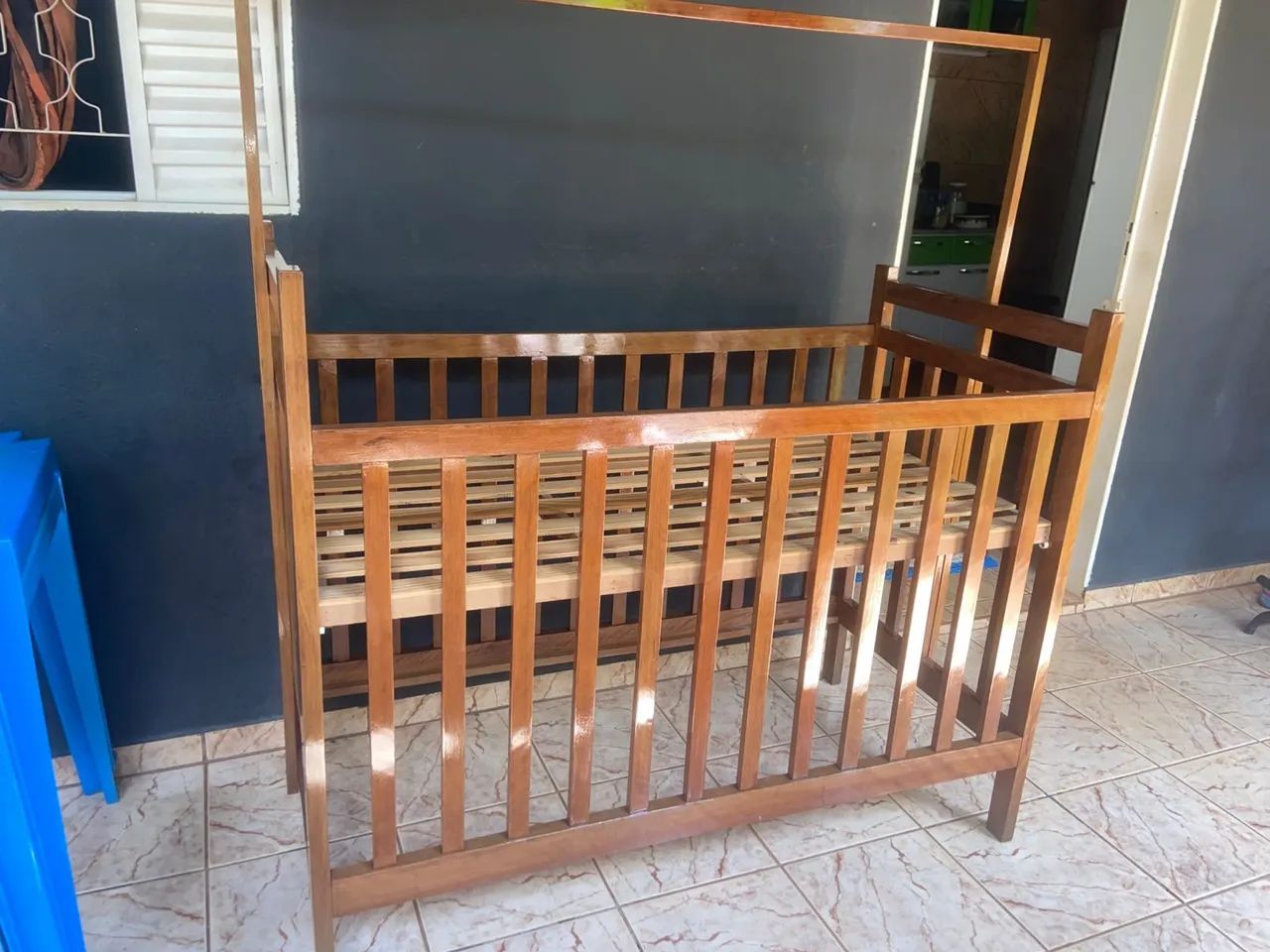 Berço americano madeira pura  - Foto 4