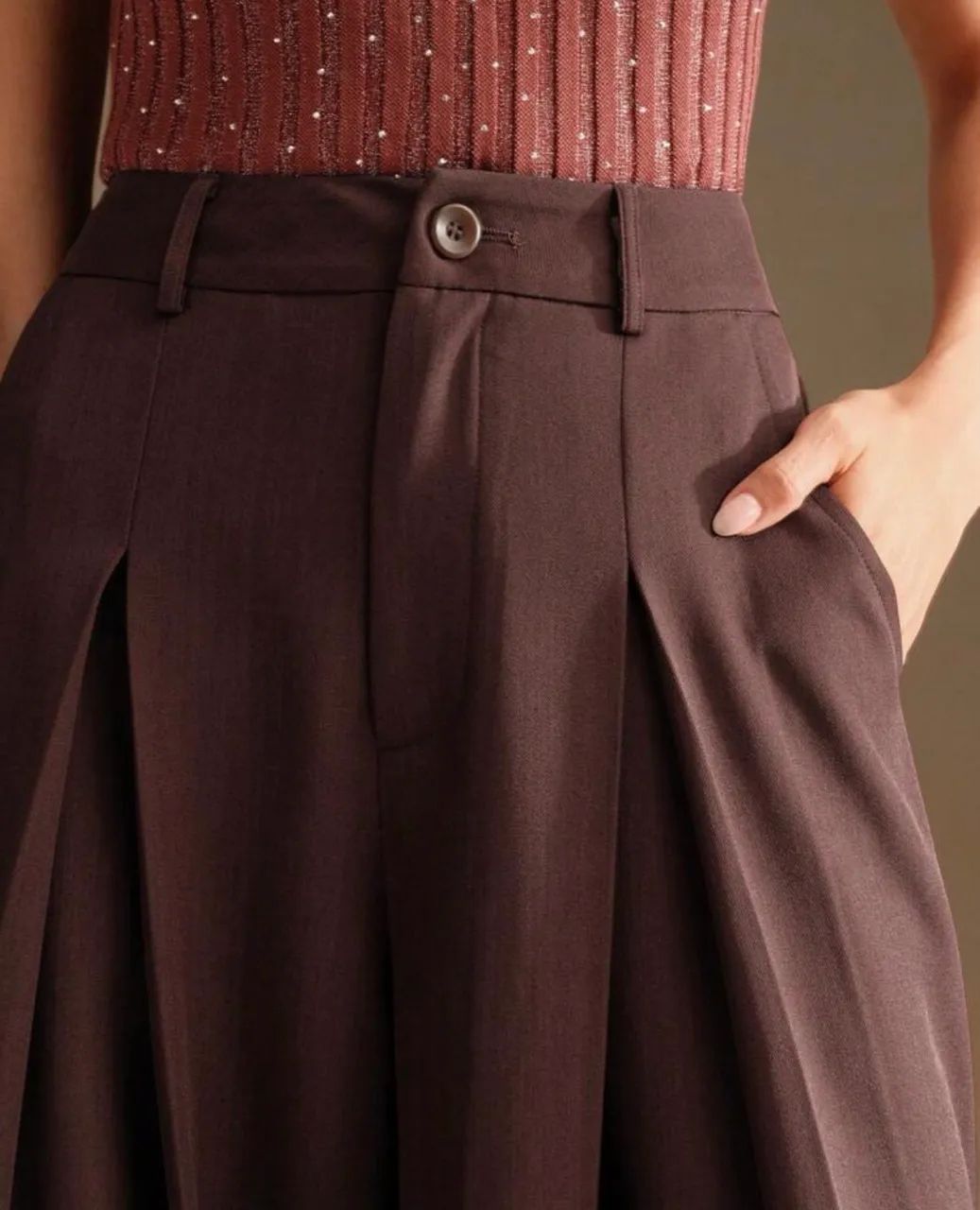 Calça alfaiataria pantalona SHEIN  - Foto 3