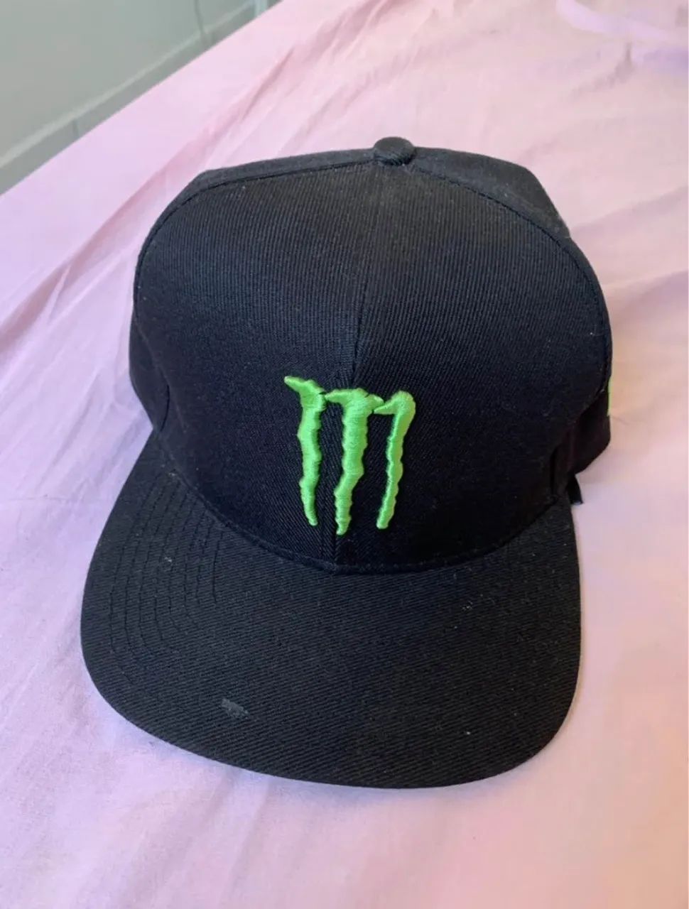 Bone monster energy snapback 