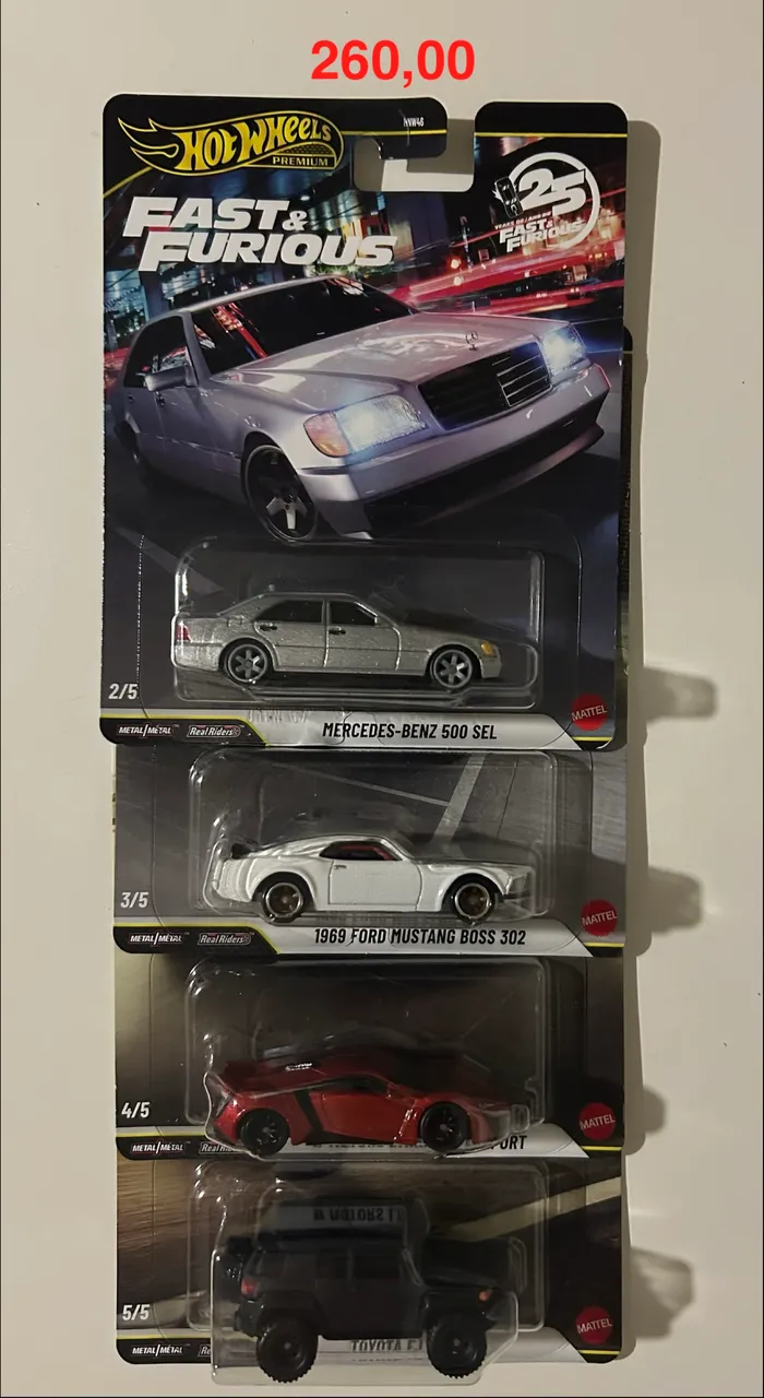 Hot Wheels Pack de 5 - Mustang 50th - Hobbies e coleções - Jardim
