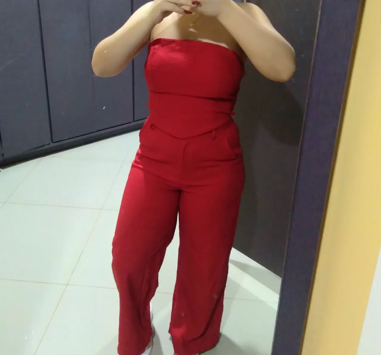 Conjunto Vermelho NOVO Calça e Blusa