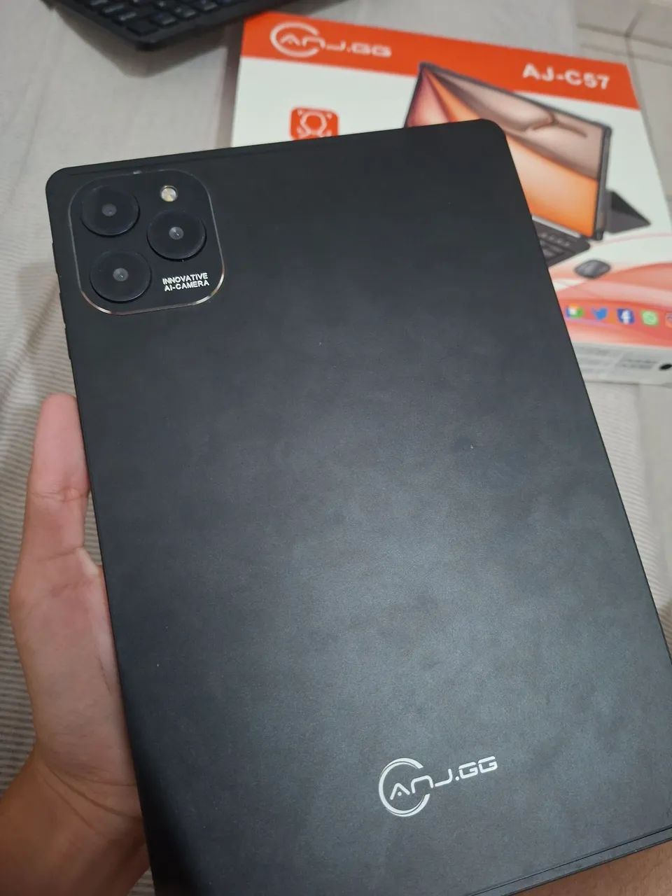 tablet 10.1" com teclado+mouse 6GB RAM 128GB Android 13 anjgg  - Foto 3