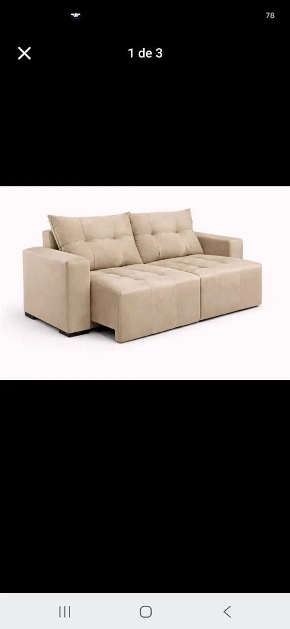 SOFA RETRÁTIL E RECLINAVEL (MOSTRUÁRIO) - Foto 3